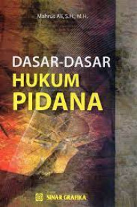 Dasar-Dasar Hukum Pidana