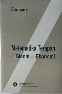 Matematika Terapan untuk Bisnis dan Ekonomi