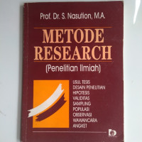 Metode Research (Penelitian Ilmiah)